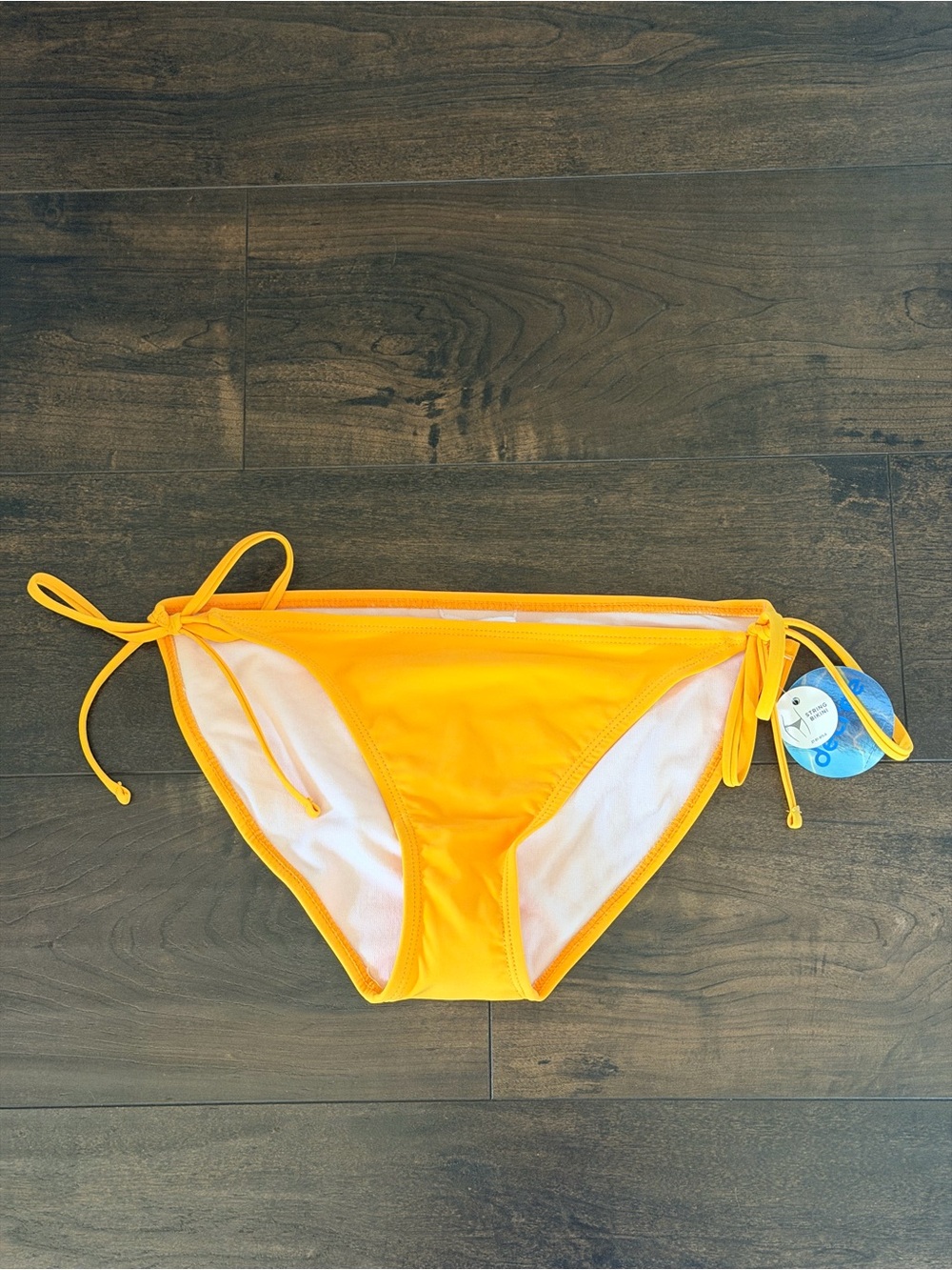 NWT Decree Yellow Side Tie Bikini Bottoms